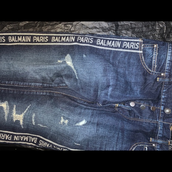 Balmain Logo Slim Jeans With Box - Picture 12 of 14